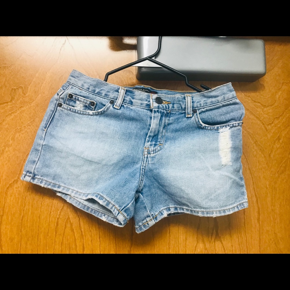 American Eagle Distressed High Rise Shorts Size 0